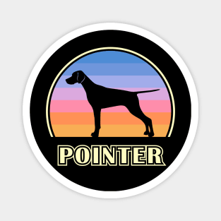 Pointer Vintage Sunset Dog Magnet